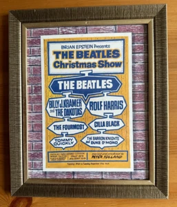 THE BEATLES - FRAMED REPRODUCTION BILL POSTER / FLYER (ASTORIA, LONDON) - Picture 1 of 2