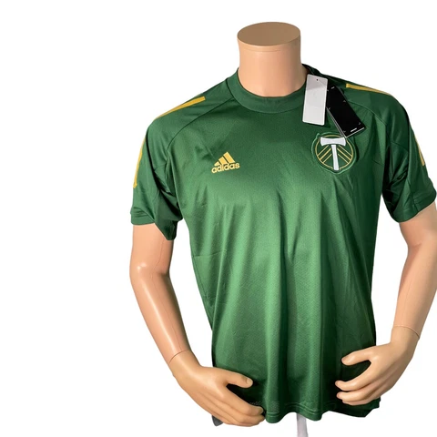 ADIDAS MENS PORTLAND TIMBERS TRAINING JERSEY FI2350 Green (FI2350) Size Medium Cover