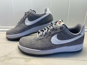 NIKE AIR FORCE 1 LOW SUEDE WOLF GREY - 820266-014 - SIZE 12