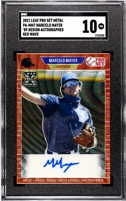 2021 Leaf Pro Set Metal Marcelo Mayer RED WAVE AUTO SGC 10 GEM MINT - Image 1 of 2