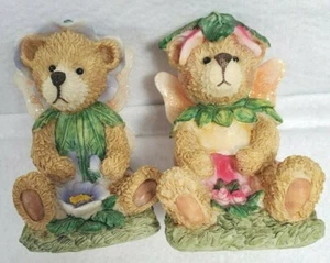 Religious Angel Flower Boy and Girl Bears Décor Easter Twins Baskets READ Gift - Picture 1 of 6