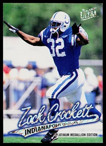 1997 Ultra Zack Crockett Platinum Medallion #P235 Indianapolis Colts - Picture 1 of 2