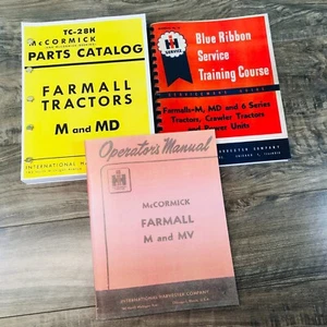 3 Farmall M Mv Service Parts Operators Manuals Owners Service International Ih - Picture 1 of 16