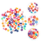  Phone Case Charm Disk Flat Round Bead Polymer Beads Flowers