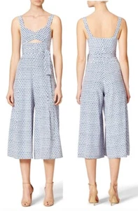 Rebecca Taylor Floral Tulip Cropped Jumpsuit Sz 10 Runway - Picture 1 of 15