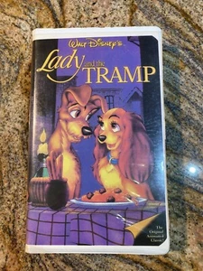 Lady and The Tramp 1987 VHS Disney Classic Black Diamond Rare - VINTAGE - Picture 1 of 6