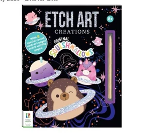 Hinkler Pty Ltd - Original Squishmallows Etch Art Creations Book Children 6yrs+ - Imagen 1 de 9