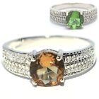 Gorgeous Color Changing Zultanitel White CZ Gift For Mother Silver Rings 7.0 