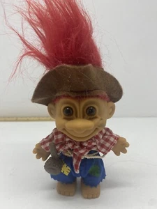 VTG Russ 4.25" TROLL DOLL HILLBILLY Country Boy w/Sticker #18343 Excellent Cond. - Picture 1 of 3