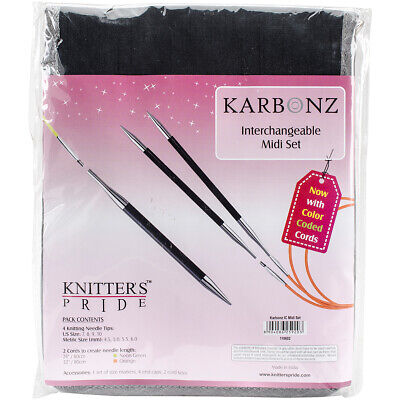 Knitter's Pride-agujas Intercambiables Karbonz Midi Set - • 136.49€
