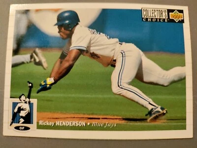 1994 Upper Deck Collector’s Choice #131 Rickey Henderson Toronto Blue Jays - Image 1 of 2