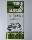 Vintage 1960s Pamphlet For Kingston Ontario Canada Take A Break At Kingston