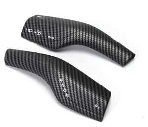 For Tesla Model 3 Y Paddle Shift Turn Signal Covers Matte Carbon Fiber 2017-2024 - Picture 1 of 3