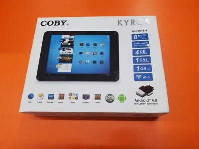 ⭐️⭐️⭐️⭐️⭐️ Tablet Coby Kyros Pantalla Táctil Wi-Fi MID8048-4 Negra Foto 1 de 4