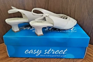 Easy Street Women's Ilana Open Toe Heels Pumps Shoes Flex Size 8 M - Picture 1 of 10