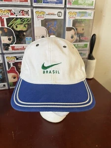 Vintage Brazil Brasil Nike Futbol Soccer Strapback Hat / Cap  - Bild 1 von 7