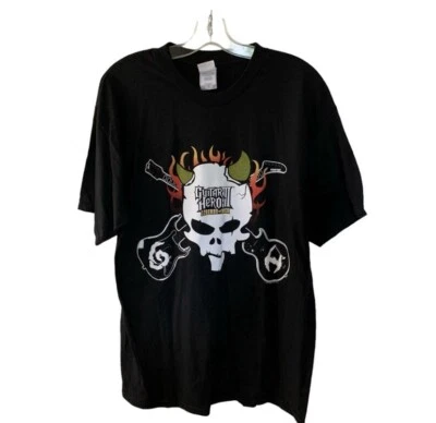 Camiseta Guitar Hero III Legends of Rock 00s Gamer 2 Caras Talla Mediana Negra Y2K Foto 1 de 4