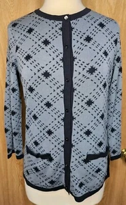 Pendleton Silk Blend Cardigan Blue Pockets Sz Small NEW! - Picture 1 of 5