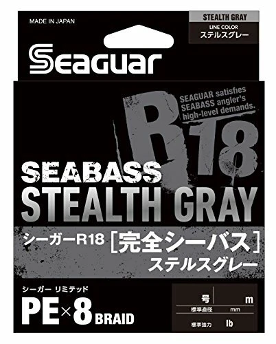 KUREHA Seaguar R18 Full Sea Bass Stealth Gray 150m 0.8  Fishing LINE - Image 1 of 1