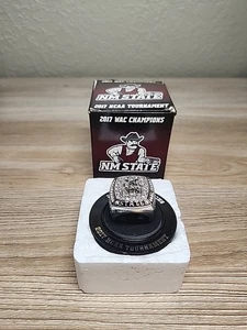NMSU New Mexico State University Aggies Promotional Ring 2017 WAC Basketball 10 - Picture 1 of 24