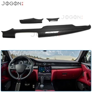 Carbon Console Dashboard Panel Trim For Maserati Quattroporte GTS 2016-2023 2024 - Picture 1 of 12