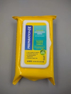 Preparation H 最大强度配方 药用湿巾 48 克拉 e xp: 06/2024 — 第 1/2 张图片
