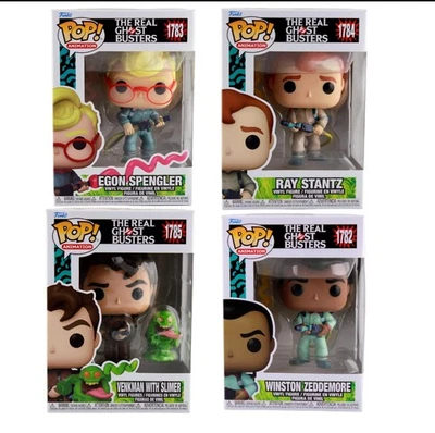 Juego de 4 figuras Funko Pop The Real Ghostbusters Venkman, Ray, Winston, Egon Foto 1 de 4