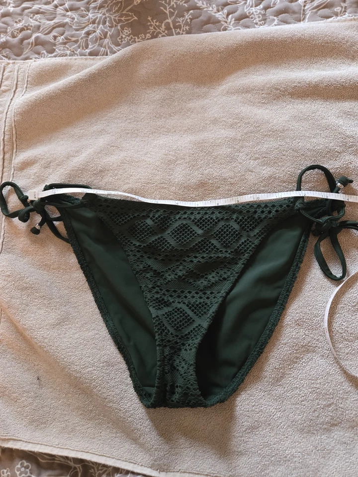 Freya Sundance Rio Side Tie Olive Green Bikini Swim Bottom, US M, UK M - Image 1 of 4