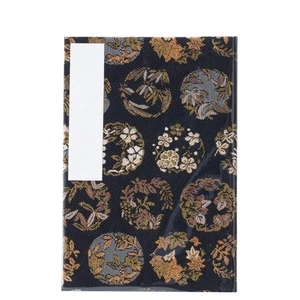 Kochi Binding, Vinyl Covered Goshuincho (Temple Flower Ceiling) (Black), Nishiji - Picture 1 of 7