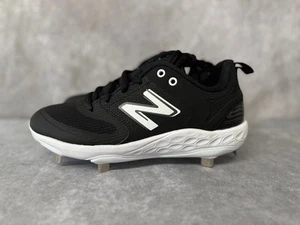 Botines de béisbol New Balance Fresh Foam X Velo v3 de metal negros blancos talla 8,5 nuevos - Imagen 1 de 5