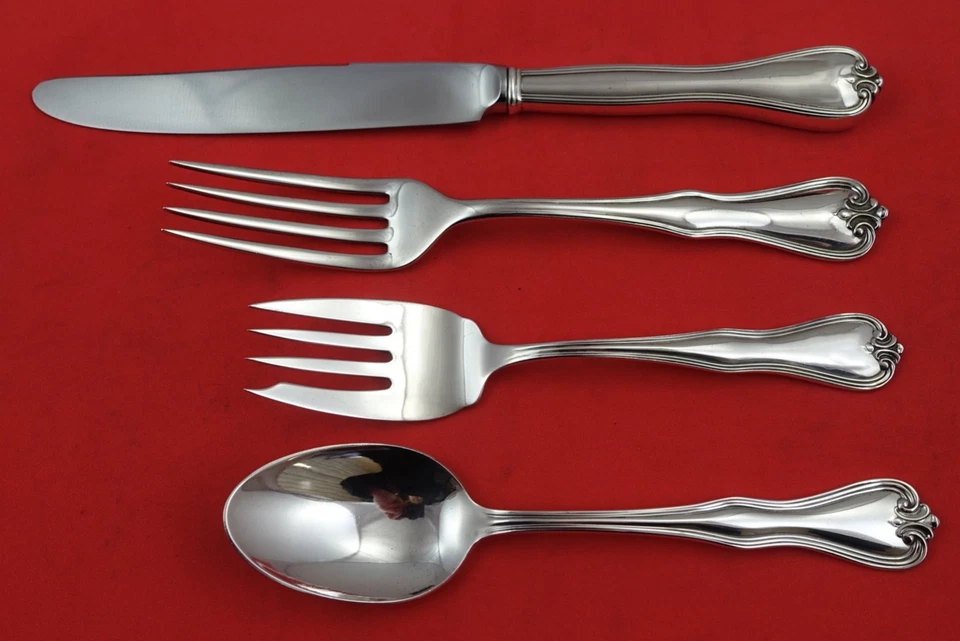 Puritan de Frank Whiting plata esterlina tamaño regular ajuste de lugar 4 piezas Foto 1 de 4