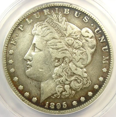 1895-S Morgan Silver Dollar $1 - Certified ANACS XF45 Detail (EF45) - Rare Date! - Image 1 of 4
