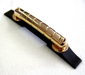 Gretsch® Rocking Bar Gold Guitar Bridge~Ebony Base~G6122~0081075000~Brand New - Picture 1 of 3