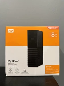 WD My Book 8TB Desktop HDD High Capacity Backup NEW SEALED - Picture 1 of 1