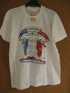 Tee Shirt Bi centenaire revolution Française coton France 1789 vintage - 4 / L - Picture 1 of 3