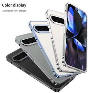 Metal Bumper Frame Case with Metal Lens Cap For Google Pixel 9 Pro XL/9 Pro/9A/9 - Picture 1 of 13