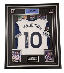 2025 Europa James Maddison Signed Shirt Jersey Display Beckett Authenticate - Picture 1 of 5