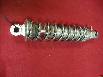 WORKS PERFORMANCE BIG DOG RUBBER MOUNT / FXR ADJUSTABLE REAR SHOCK CHROME SPRING - Image 1 of 4