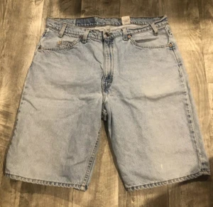 Vintage Levis 550 Relaxed Fit Blue Jean Shorts Mens Size 37 (actual) Made In USA - Picture 1 of 9