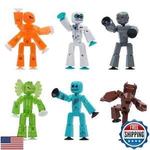Zing Stikbot Monstruo Hombre Lobo y Cyborg Pack, Juego de 6 Stikbot Coleccionables M - Imagen 1 de 5