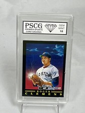 1991 FLEER PRO VISIONS ROGER CLEMENS #9 PSCG GEM MINT 10 RED SOX 