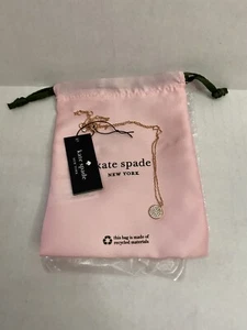 Nuevo Colgante Pavimentado Transparente/Rosa Brillo Kate Spade - Imagen 1 de 2