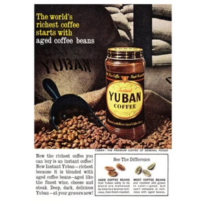 1961 Yuban Coffee: Worlds Richest Coffee Vintage Print Ad - Picture 1 of 1