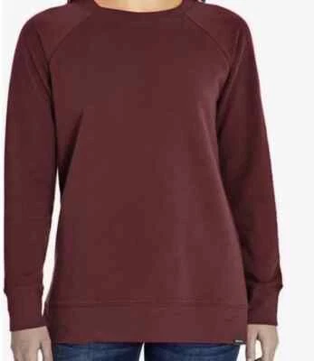 Eddie Bauer Mujer Túnica Supersuave Pullover Elastizado Sudadera Rojo Gris L XL XXL Foto 1 de 2