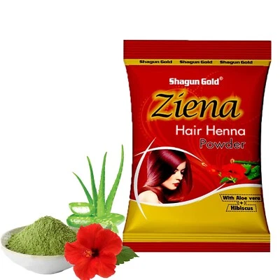Henna pelirroja natural SHAGUNOLD Ziena con bondad de 10 hierbas 35,27 oz (1000 g) Foto 1 de 4