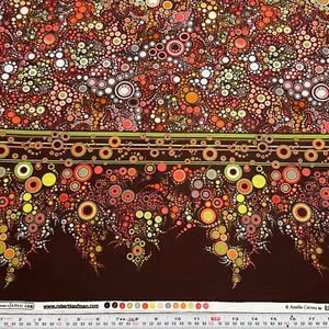 Effervescence by Amelia Caruso for Robert Kaufman Brown Cotton by the HALF YARD - Picture 1 of 3
