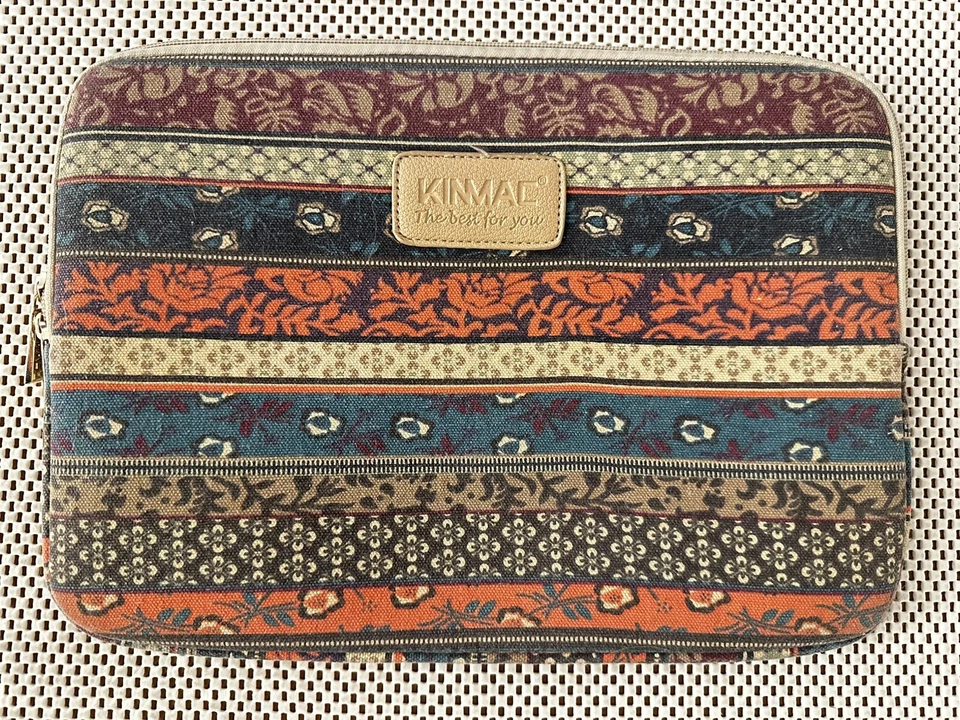 Kinmac Laptop Sleeve Boho Floral For Tablet Zip Closure Padded Hippie - Image 1 of 4