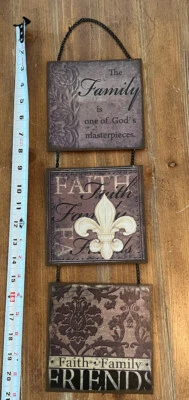 Hanging Wall Plaque/Signs ~ “Family is one of nature’s greatest masterpieces” - Image 1 of 4