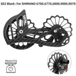 Road Bike Rear Derailleur Ceramic Pulley Jockey Wheel Carbon R6800 R7000 R8000 - Picture 1 of 34