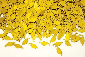 Graduation Caps Gold Confetti 0.5 oz - 2 bags  - Picture 1 of 1